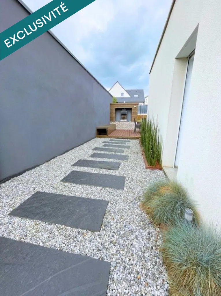 Jardin - Maison Moderne avec Jardin à Ossé