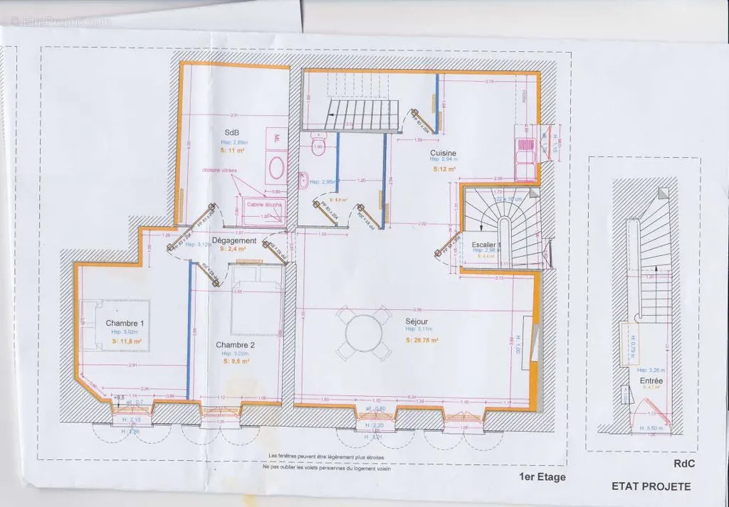 Planimetria - Duplex with West Exposure in City Centre