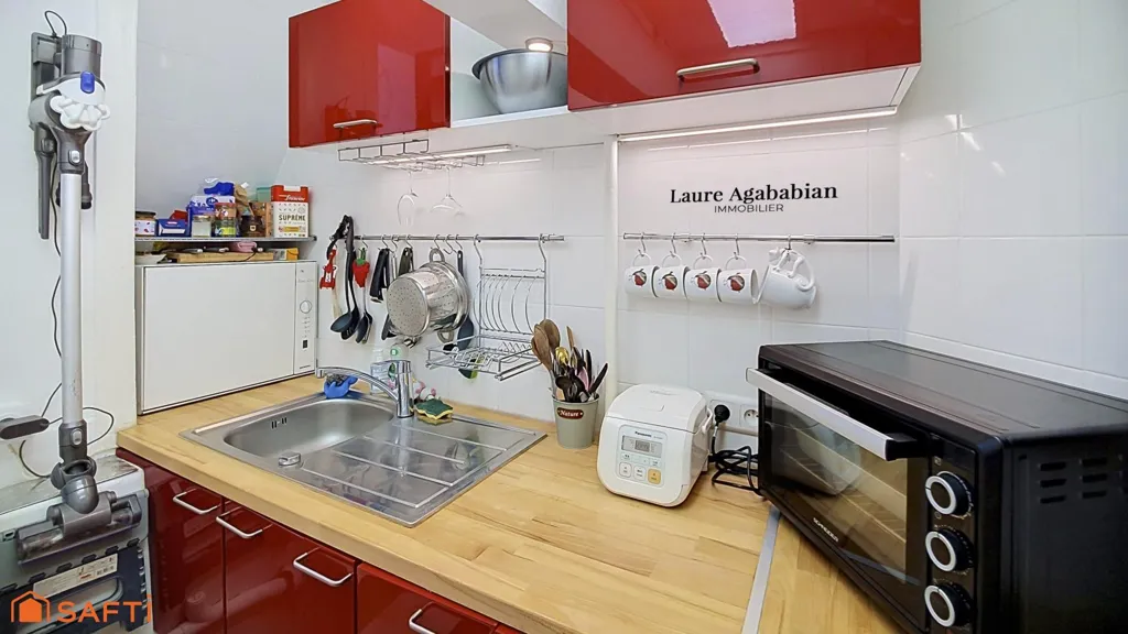 Cuisine - Appartement T2 Charme face au Parc Pic