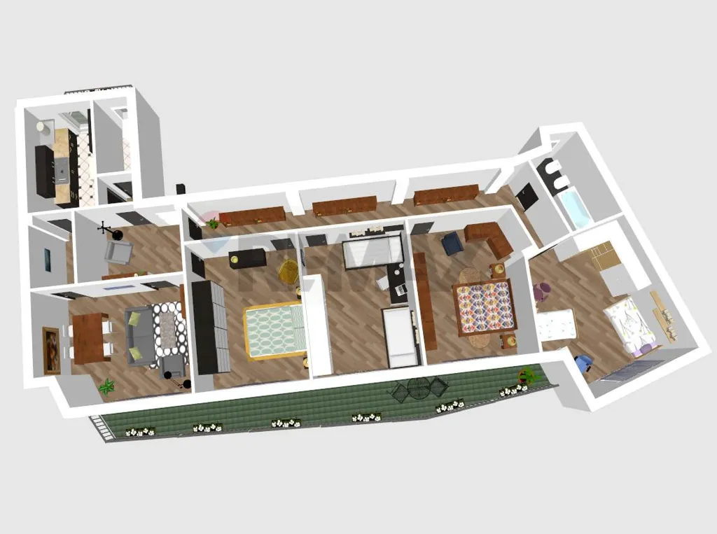 Plaan - Panoramic Apartment with Balcony in Naples