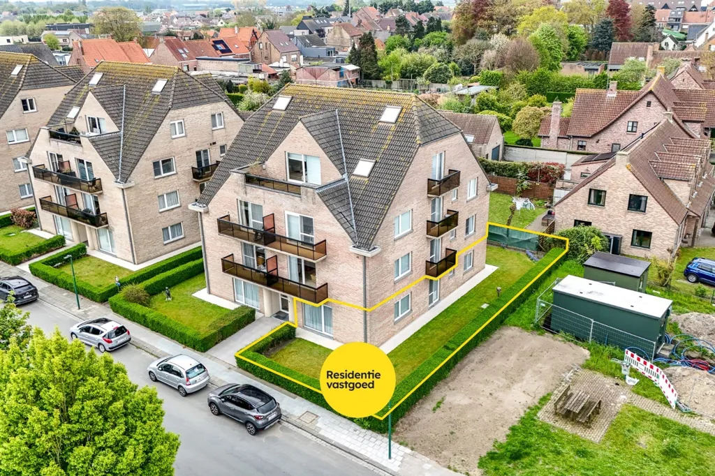 Õhuvaade - Ground Floor Apartment with Garden in Oudenburg Centre