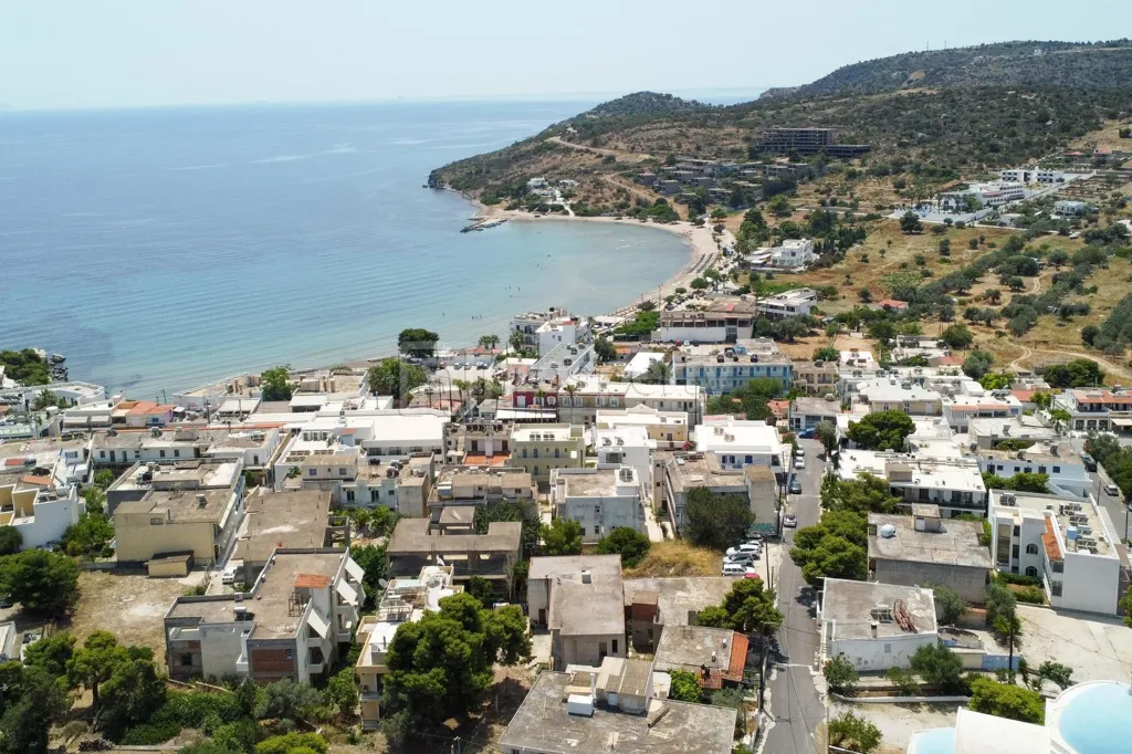 Vista aerea - Plot with Sea Proximity in Aegina