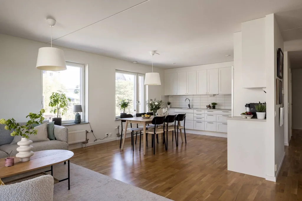 Séjour - Modern Apartment with Balcony in Nya Hovås