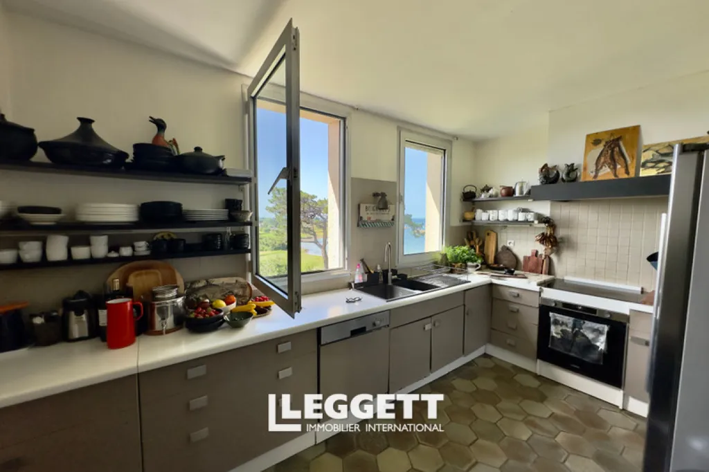 Cuisine - Maison-Belvédère avec Vue Mer à Buguelès