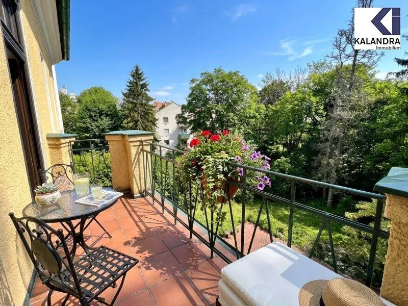 Balcony - Classical Altbau Villa with Terrace in Gersthof
