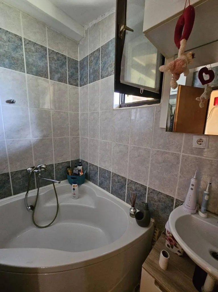 Bathrooms - Two-Bedroom Apartment with Terrace in Stupnik