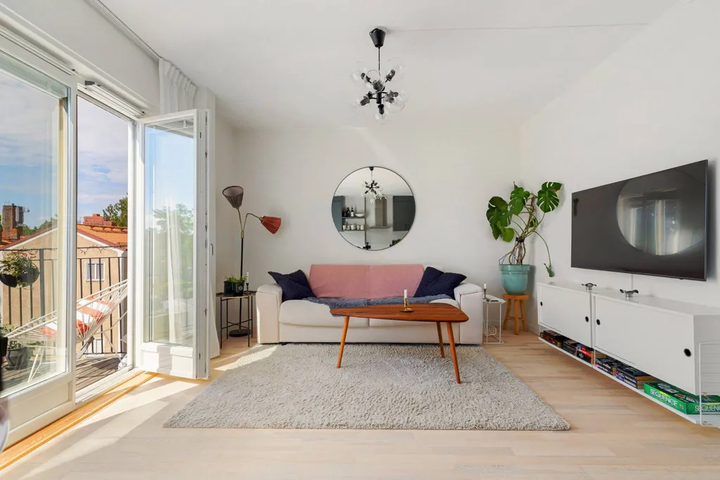 Elutuba - Modern Two-Bedroom Flat with Balcony in Stockholm