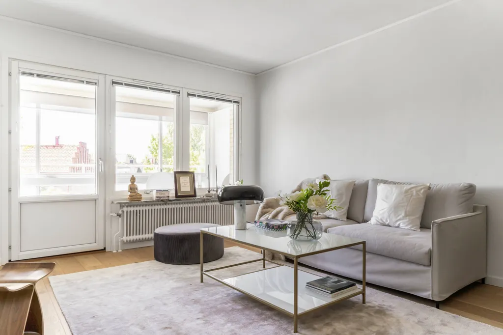 Soggiorno - Renovated Apartment with West-Facing Balcony in Sölvesborg