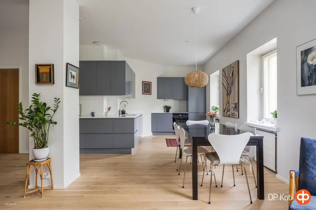 Sala da pranzo - Modern Apartment with Balcony in Munkkiniemi