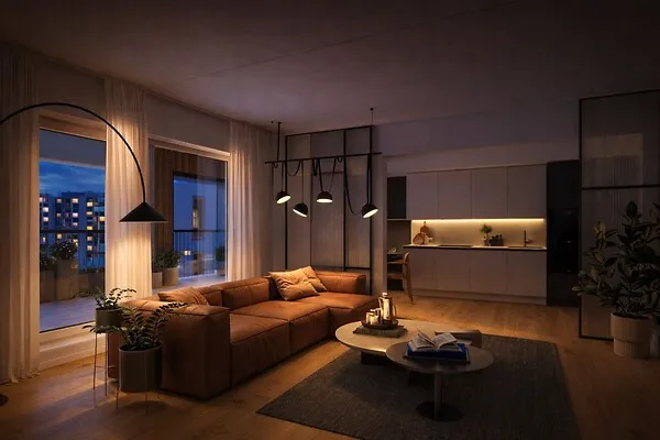 Living Room - Apartment with Sauna and Balcony in Kristiine