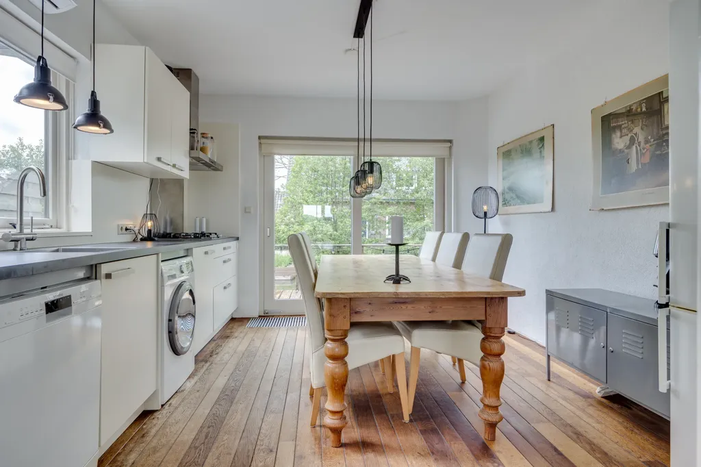 Cocina - Waterfront House with Terrace in ’s-Graveland