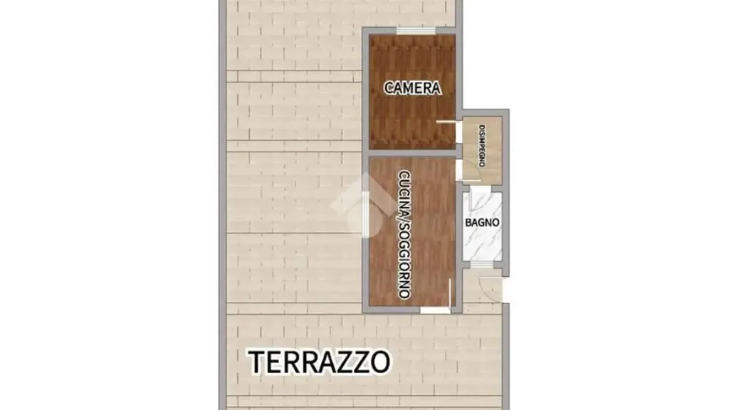 Plan - Apartment with Large Terrace in Cosenza
