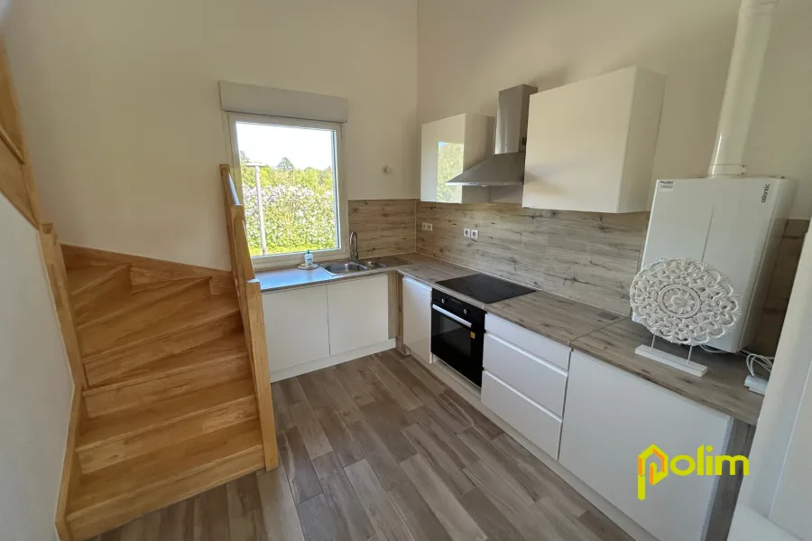Kitchen - Duplex Apartment with Balcony in Metz