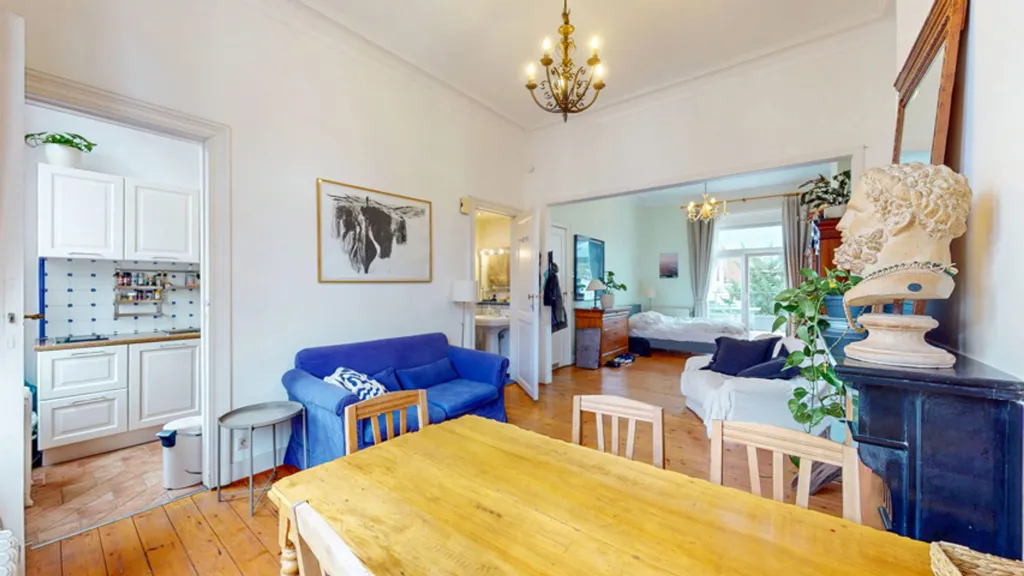 Dining Room - Flat with Large Terrace near Ambiorix Square