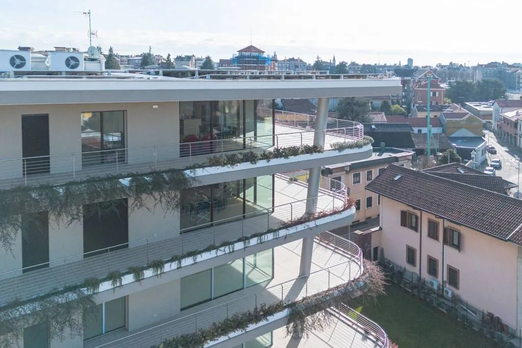 Aerial - Luxury Flat with Terrace in Busto Arsizio