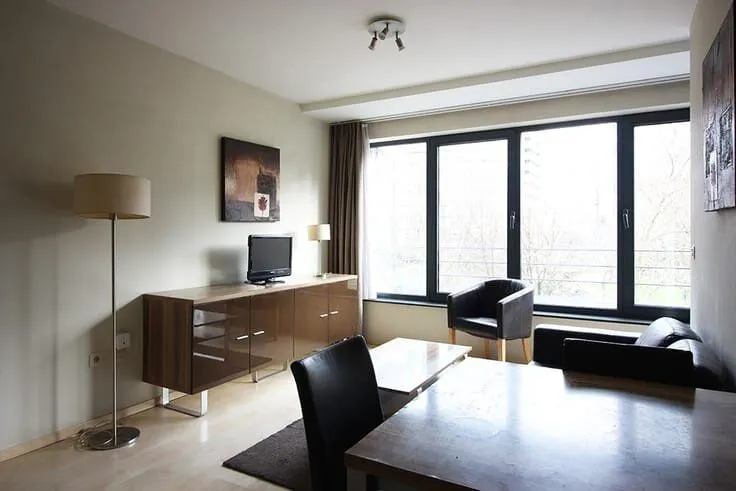 Séjour - Appartement à Bruxelles avec Vue sur le Parc