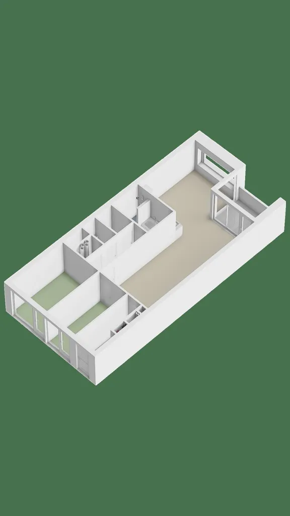 Plan - Modern Apartment with Balcony in Rotterdam