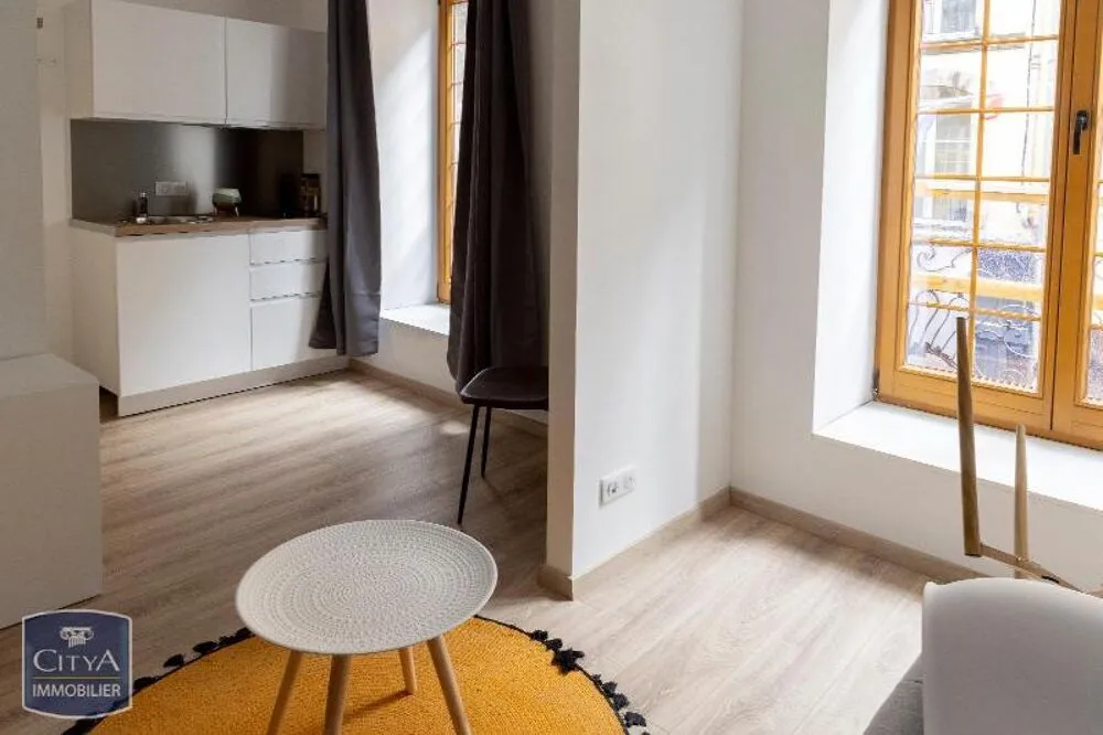 Séjour - Appartement Meublé 1 Pièce au Centre de Riom