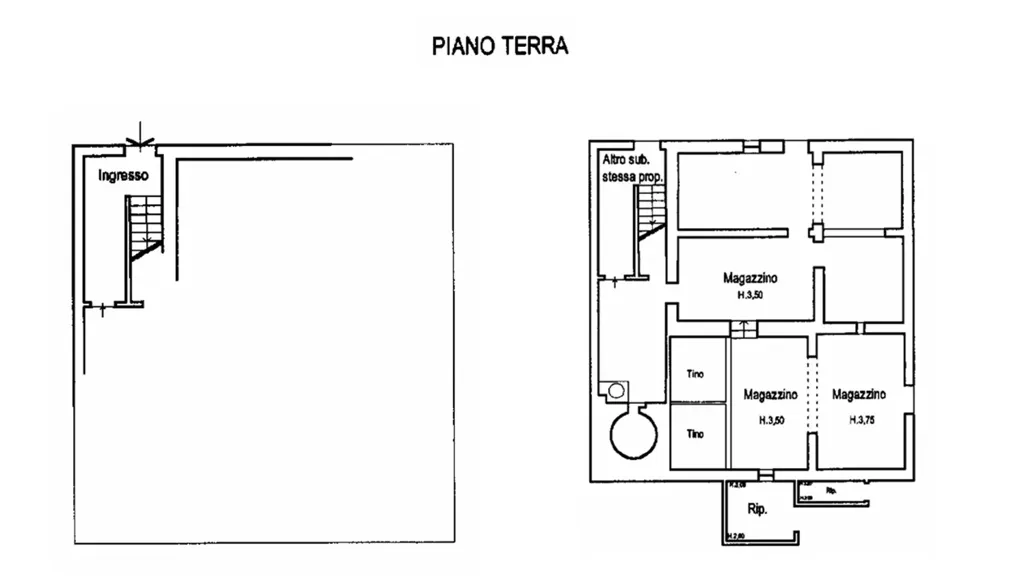 Plan - Colonial Casale with Land in Gavignano