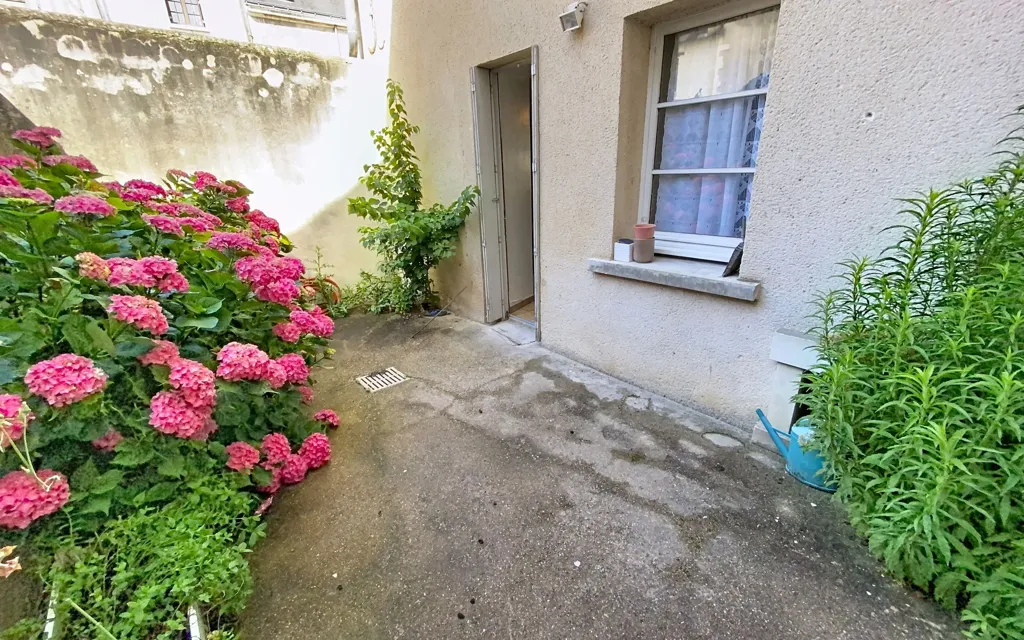 Jardin - Appartement avec Cour Privative au Quartier des Halles à Tours