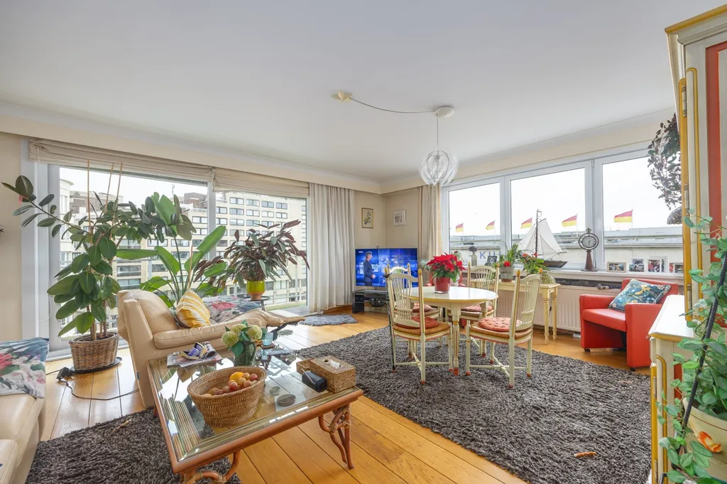 Séjour - Appartement d'Angle avec Terrasse au Centre d'Ostende