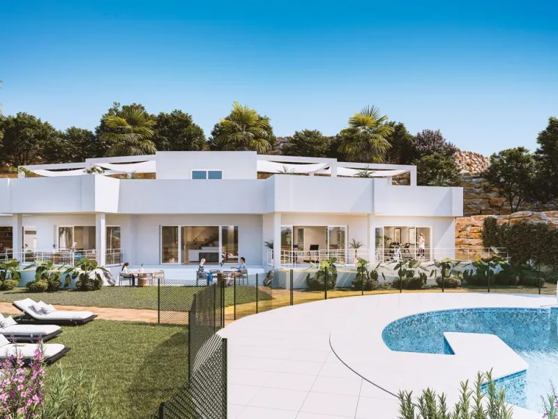 Piscine - Apartment with Pool and Golf Access in Aby Upper