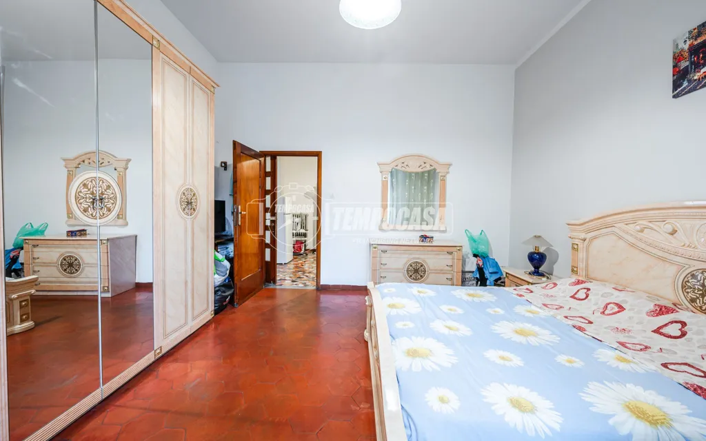 Bedrooms - First-Floor Apartment with Two Balconies in Faenza