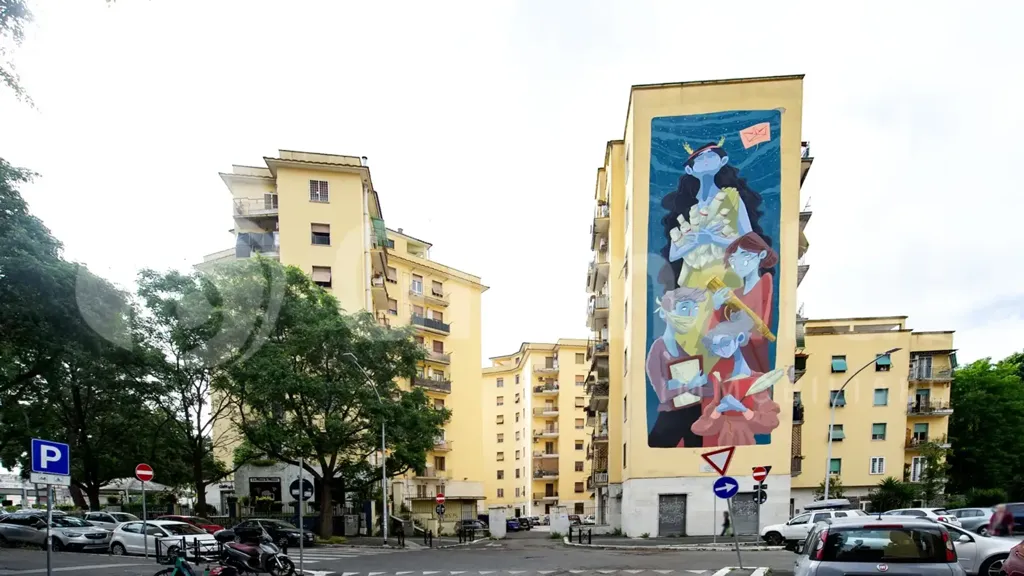 Extérieur - Rear-Facing Apartment with Balconies in Rome
