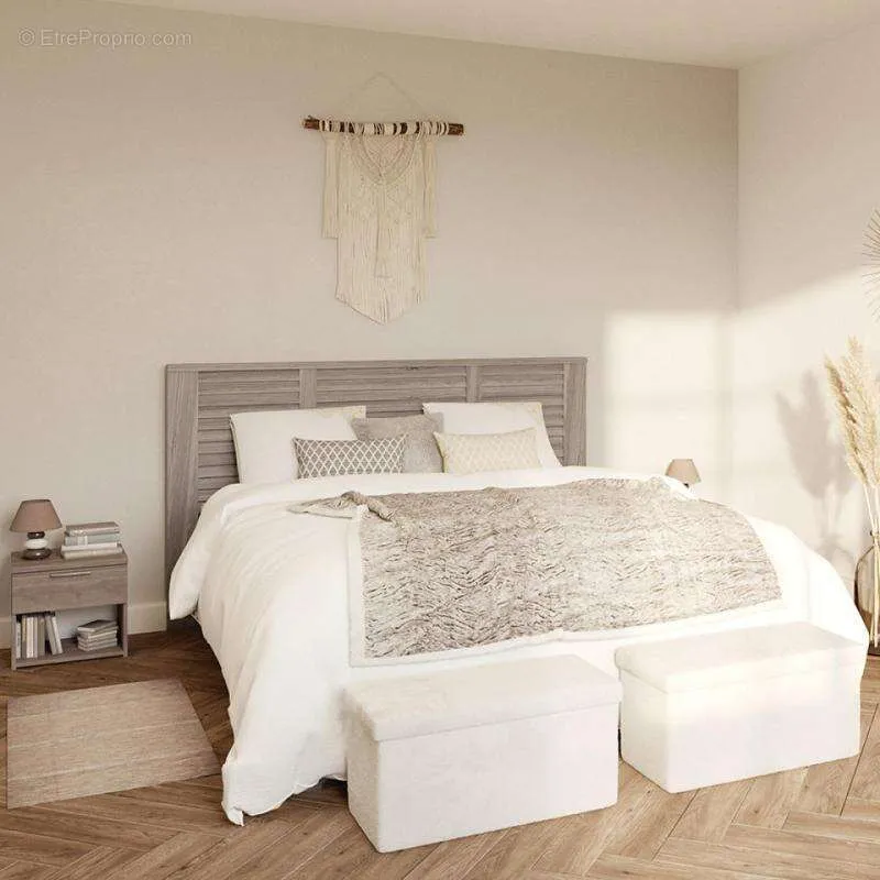 Chambres - Appartement 3 Pièces avec Balcon à Proximité