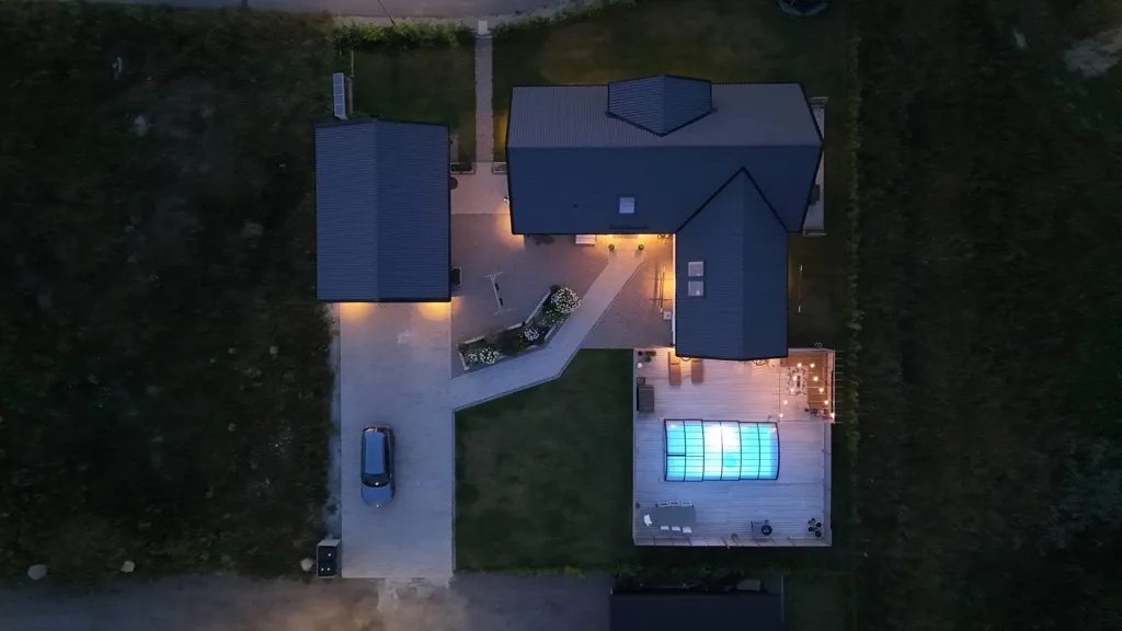 Õhuvaade - Modern Villa with Pool in Svedala