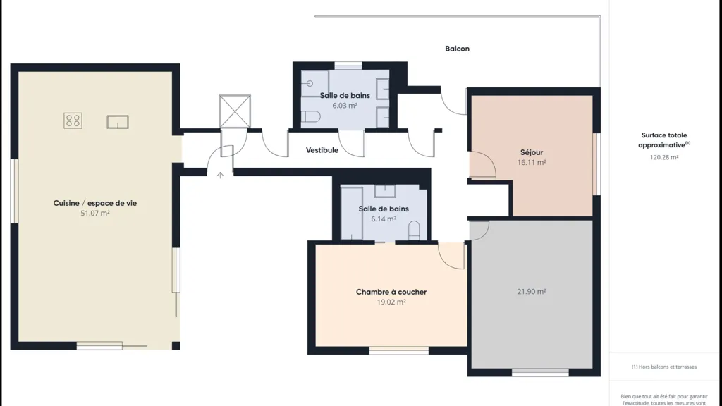 Plaan - Penthouse with Terraces in Differdange