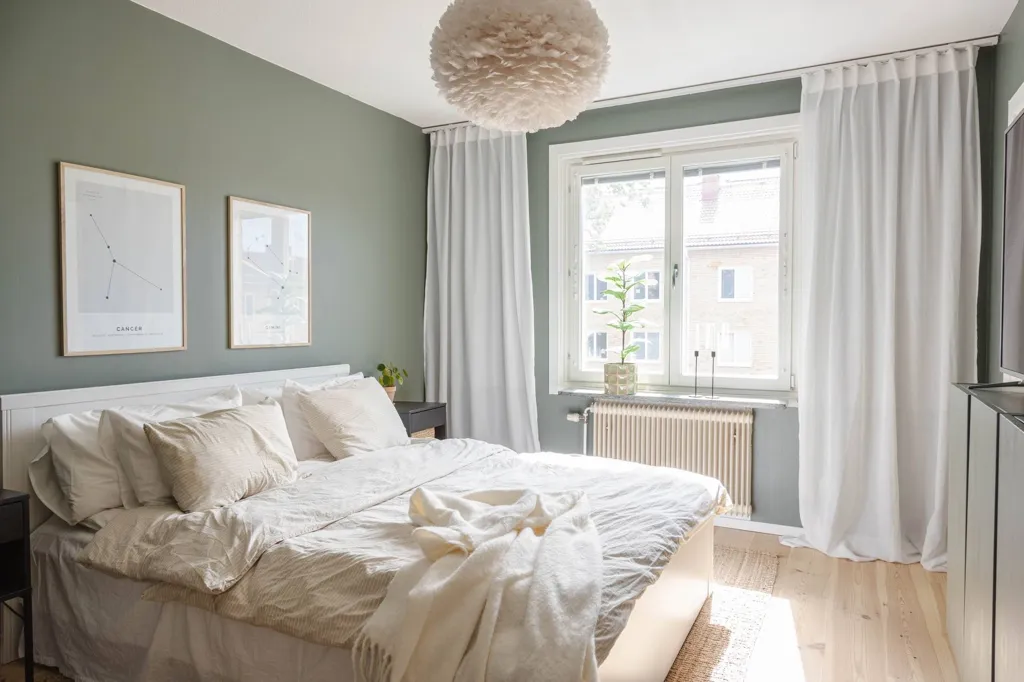 Bedrooms - Gable Flat with South-Facing Balcony in Västerås