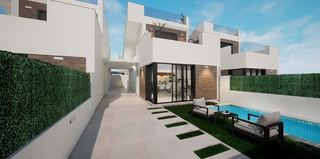 Piscine - Newly Built Villa with Pool in Los Alcázares
