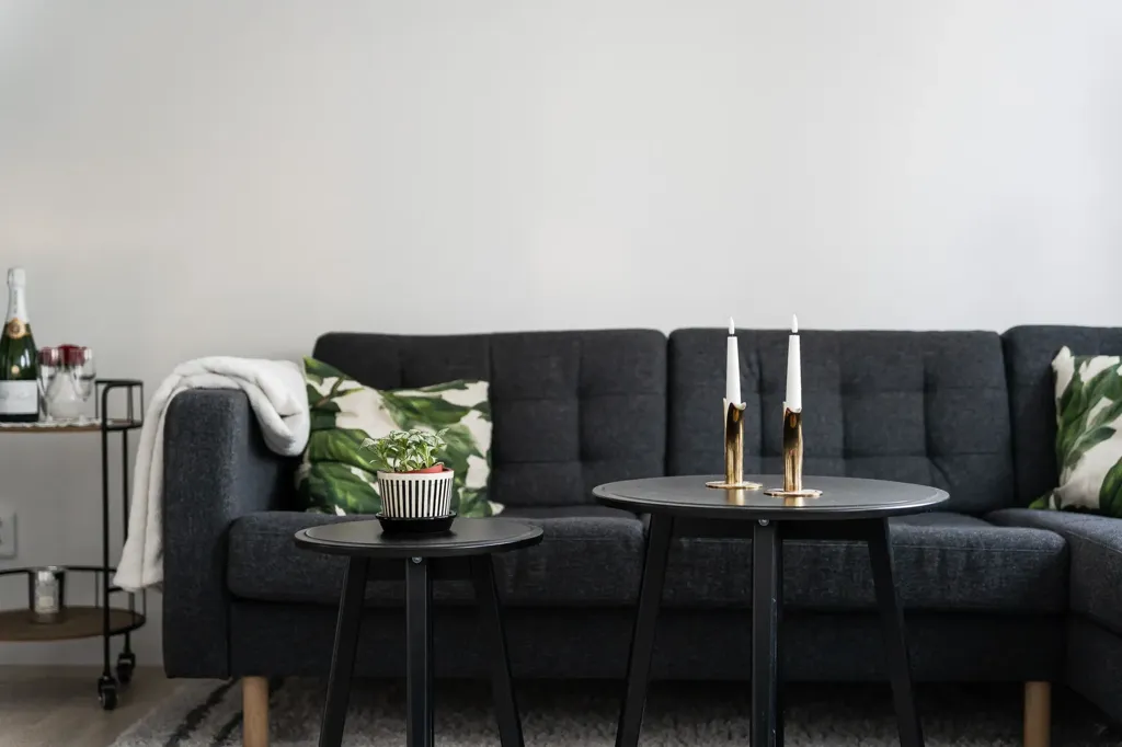 Séjour - Modern Flat with Balcony in Central Skellefteå