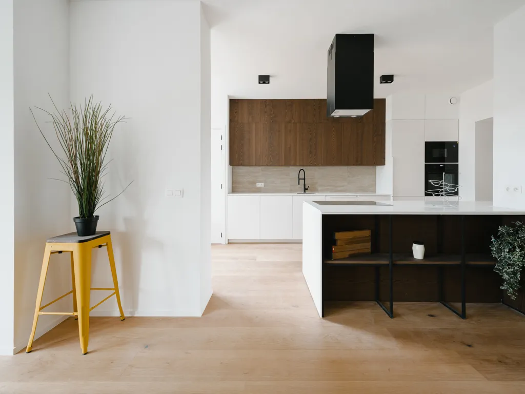 Köök - Renovated Apartment with Lake View in Genval
