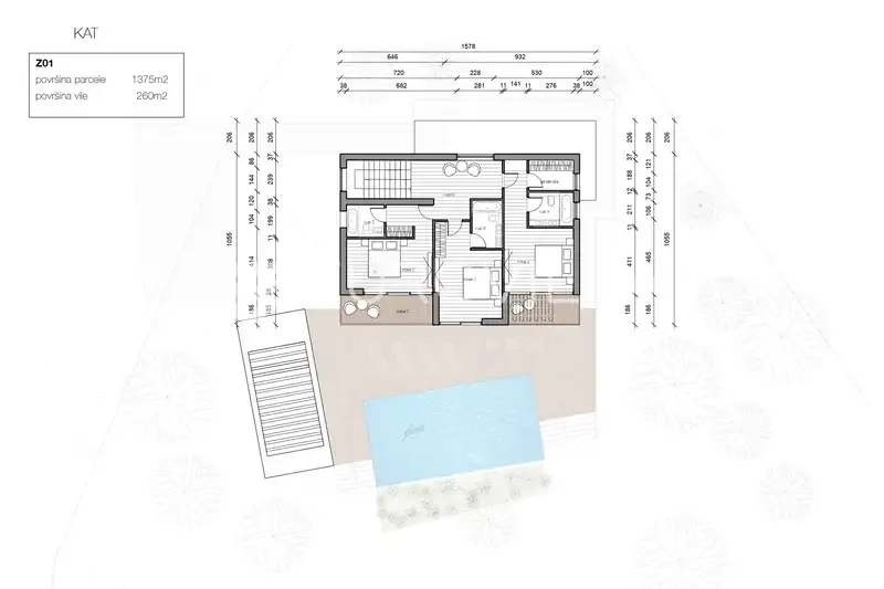 Plan - Villa with Pool in Central Istria