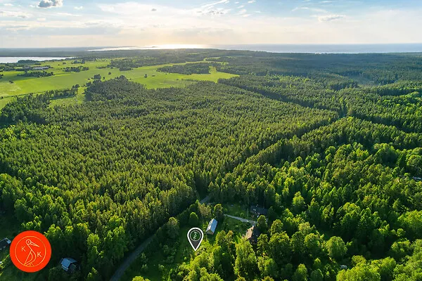 Õhuvaade - Unique Riverfront Plot in Lahemaa National Park