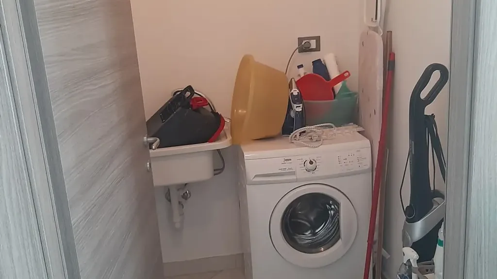 Utility Room - Modernised Apartment with Balconies in Loano