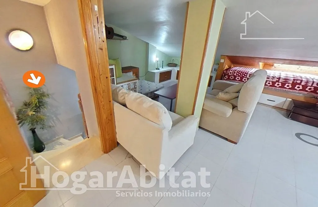 Séjour - Triplex Attic with Terrace in Mislata
