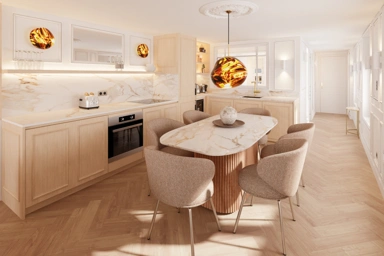 Cuisine - Appartement 4 Pièces avec Balcon sur Seine à Paris 6ème