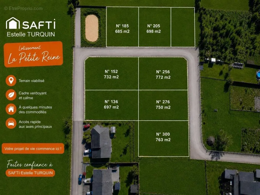 Plan - Terrain Constructible à Richeling, 763 m²