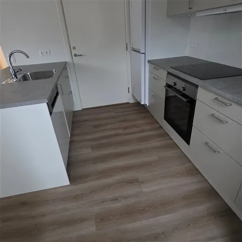 Köök - Apartment with Balcony in Ølgod