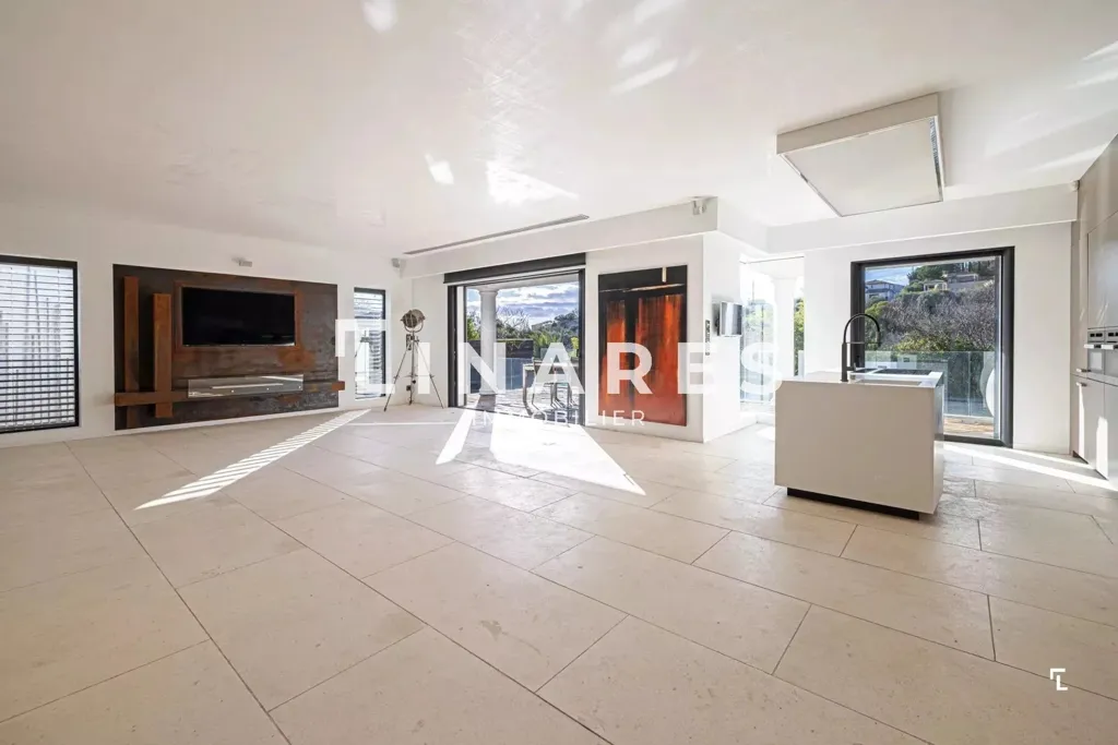 Séjour - Villa Contemporaine avec Piscine à Allauch
