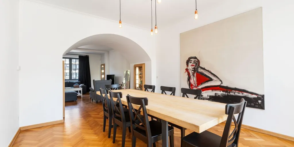 Sala da pranzo - Stately Townhouse with Pool in Aalst