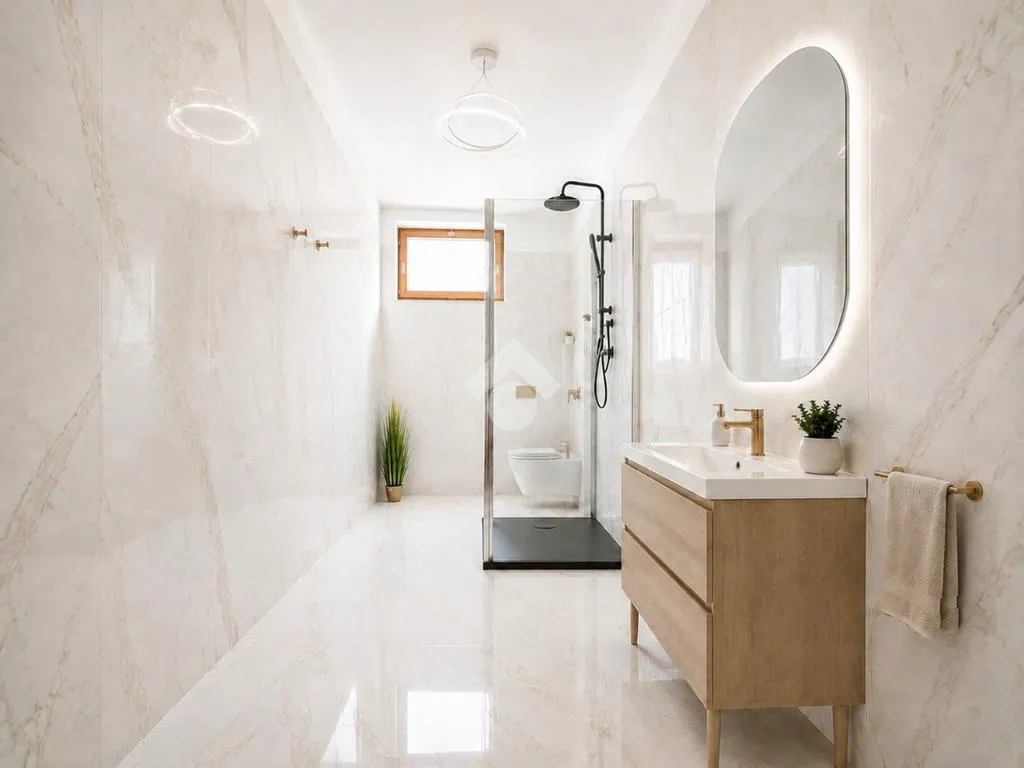 Bagni - 4-Bedroom Apartment with Balcony in San Severo