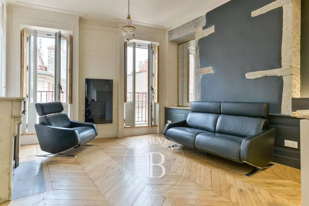 Soggiorno - 1-Bedroom Apartment with Balcony in Lyon