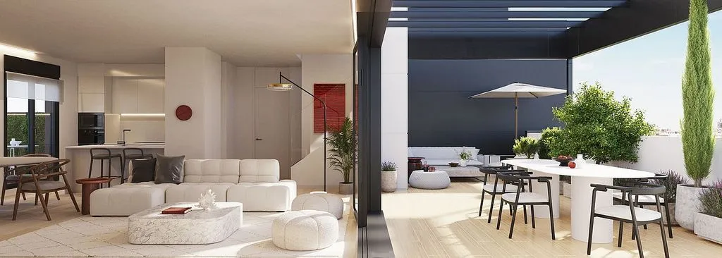 Terrass - New Flat with Pool in Madrid