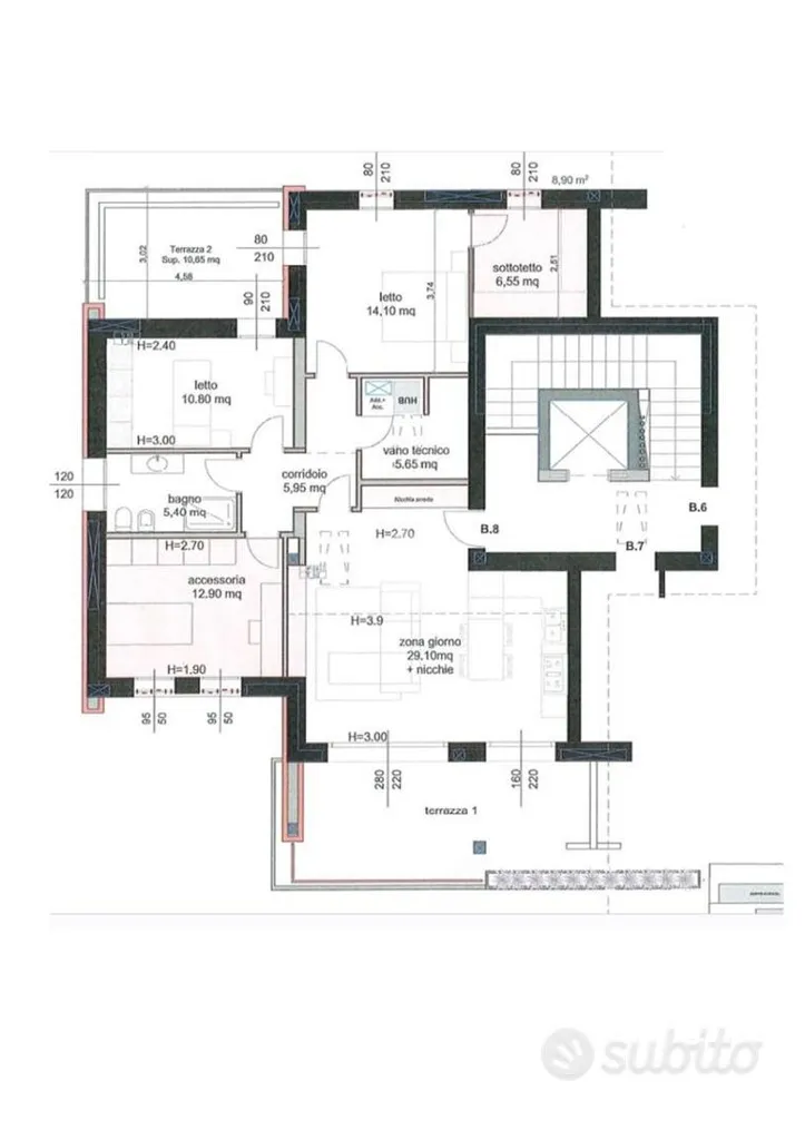 Plan - Modern Apartments with Private Gardens in Collecchio
