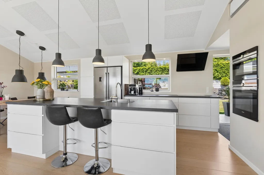 Köök - Renovated Villa with City View in Vejby