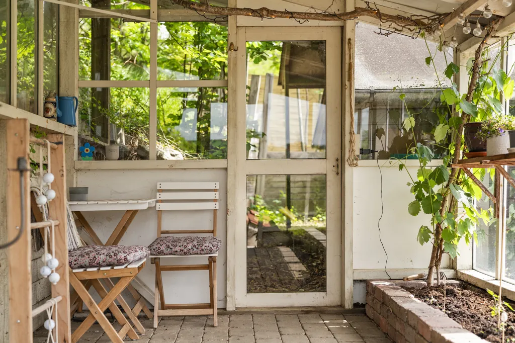 Terrass - Thatched Villa with Garden in Helstrup